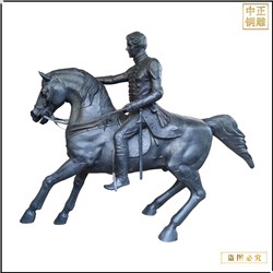 厂家制作动物铜马景观雕塑