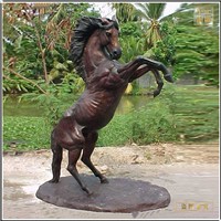 纯铜奔跑小马雕塑