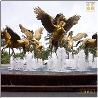 小区广场景观铜马雕塑