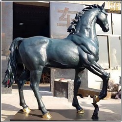 大型仿真铜马雕塑定制 